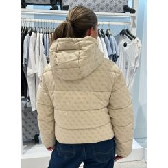 Guess - Daisy Puffer Logo Flock - Beige