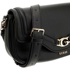Guess - Dea Flap Shoulder Bag - Zwart