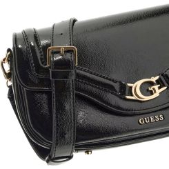Guess - Dea Flap Shoulder Bag - Zwart