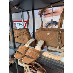 Guess - Devon Shoulder Satchel - Cognac