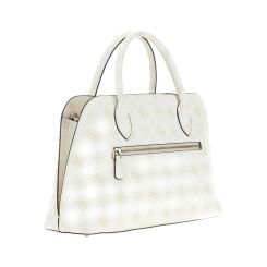 Guess - Emelie Logo 2 Comp Satchel - Wit
