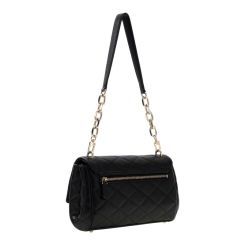 Guess - Frances Flap Shoulder Bag - Zwart