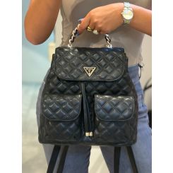 Guess - Giully II Flap Backpack - Zwart