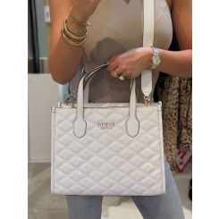 Guess - Tamsin 2 Comp Tote - Wit