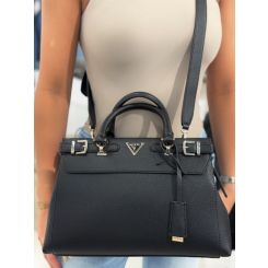 Guess - Eco Ali Luxury Satchel - Zwart