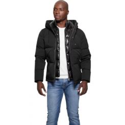 Guess - High Collar Puffa Jacket - Zwart