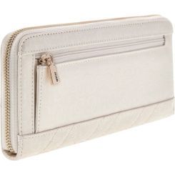 Guess - Isemay Slg Large Zip Around - Wit