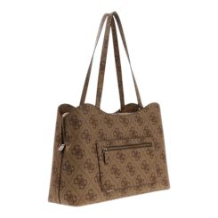 Guess - Janie Logo Tote - Bruin