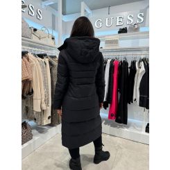 Guess - Carolyn Long Real Down Jkt - Zwart