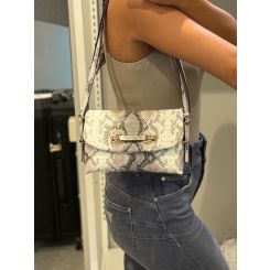 Guess - Lefia Flap Shoulder Bag - Beige