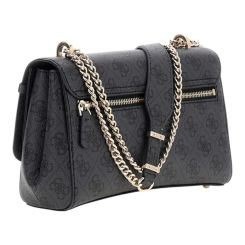 Guess - Leona Logo Convrtbl Xbody Flap - Zwart