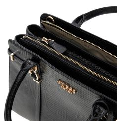 Guess - Leona Multi Comp Satchel - Zwart