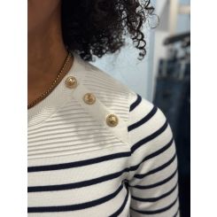 Guess - Ls Cn Helen Swtr - Wit