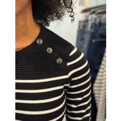Guess - Ls Cn Helen Swtr - Zwart