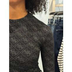 Guess - Ls Teodora Logo Body - Zwart
