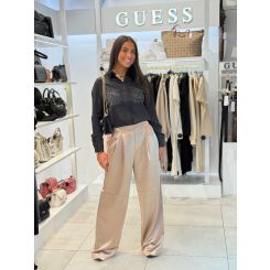 Guess - Marguerite Hotfix Pokets Shirts - Zwart