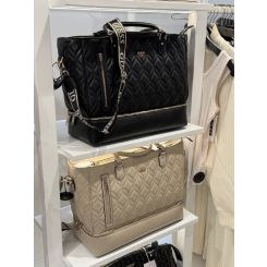 Guess - Maxine Zip Bottom Tote - Zwart