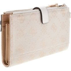 Guess - Melinda Logo Slg Dbl Zip Ornzr - Wit