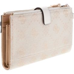 Guess - Melinda Logo Slg Dbl Zip Ornzr - Wit