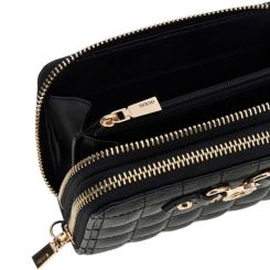 Guess - Nadira Slg Medium Double Zip - Zwart