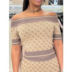 Guess - Off Shoulder Lise 4G Logo SWTR - Bruin