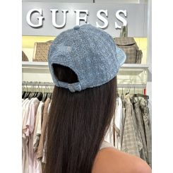 Guess - Elsa Tweed Baseball Hat - Blauw