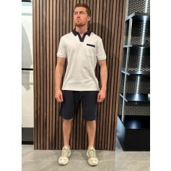Guess - Color Block Ss Polo - Wit