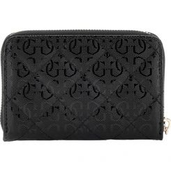 Guess - Laurel Slg Medium Zip Around - Zwart