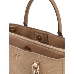 Guess - Sally Triple Comp Satchel - Beige