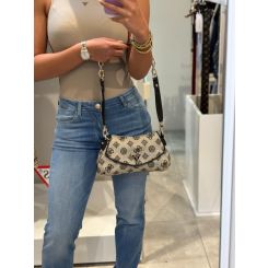 Guess - Beyza Flap Shoulder Bag - Zwart