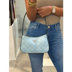 Guess - Arnela Top Zip Shoulder Bag - Blauw