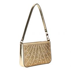 Guess - Beauvoir Mini Top Zip Bag - Goud