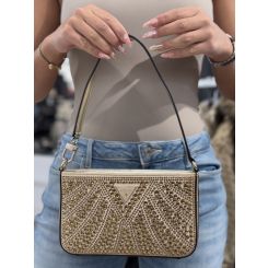 Guess - Beauvoir Mini Top Zip Bag - Goud