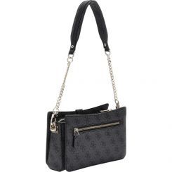 Guess - Zamira Top Zip Shoulder Bag - Zwart