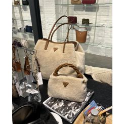 Guess - Shaida Top Handle Crossbody - Beige