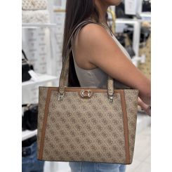 Guess - Orlina Logo Noel Tote - Bruin