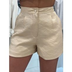 Guess - Camille Tailor Pleat Shorts - Beige