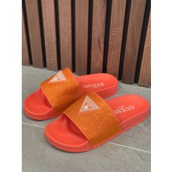 Guess - Beach Slippers Strass - Oranje