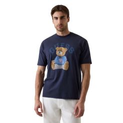 Guess - Ss Bsc Guess Bear Tee - Blauw
