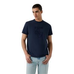 Guess - Ss Bsc Quattro G Logo - Blauw