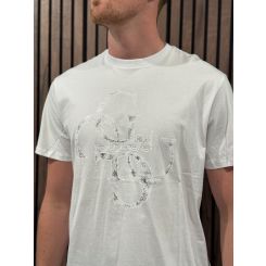 Guess - Ss Bsc Shimmer Quattro G Tee - Wit