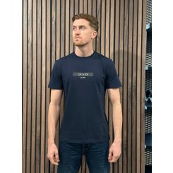 Guess - Ss Cn Logo Box Tee - Blauw