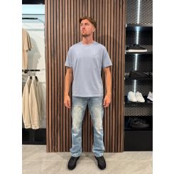 Guess - Ss Cn Patch Tee - Blauw