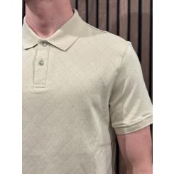 Guess - Ss Jacquard Allover Polo - Beige