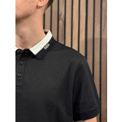 Guess - Ss Paul Guess Collar Polo - Zwart