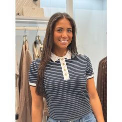 Guess - Ss Polo Nk Alphonsine Striped - Blauw