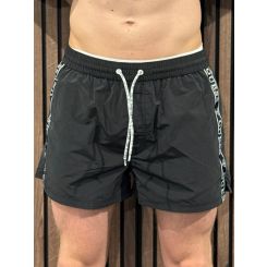 Guess - Swimtrunk Logo Tape Medium - Zwart