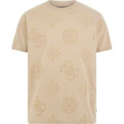 Guess - Ss Bsc Guess Peony Print Tee - Beige