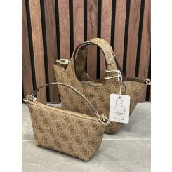 Guess - Calista 2 In 1 Mini Tote - Beige