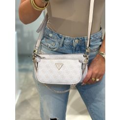 Guess - Noelle Dbl Pouch Crossbody - Beige